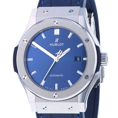 hublot 42mm classic fusion blue|Hublot classic fusion titanium 42mm.